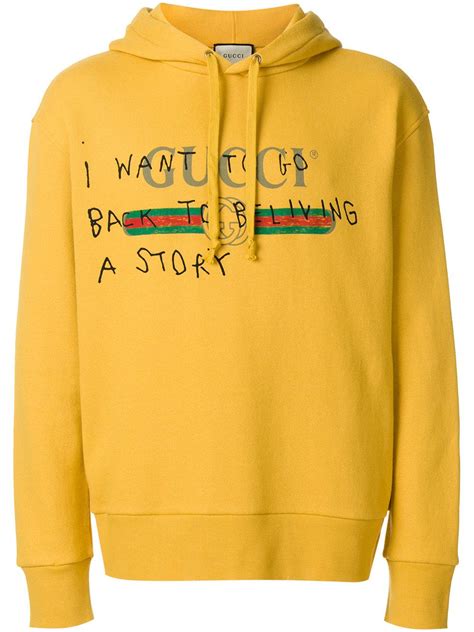 coco capitan gucci yellow hoodie|Yellow Coco Capitán Edition 'Want To Go Back' .